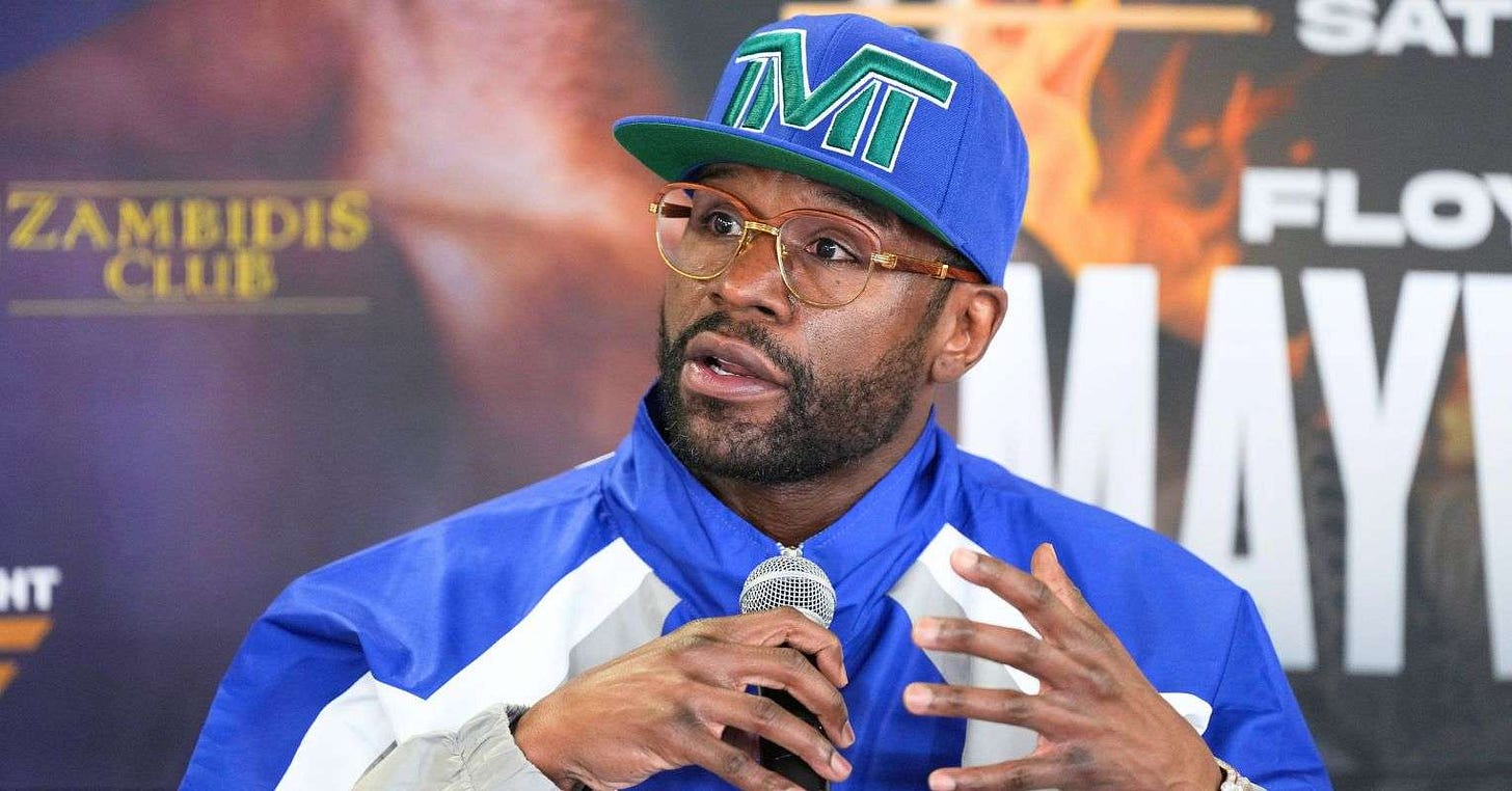 Floyd Mayweather’s exhibition fight cancelled just days out from the event amid ongoing legal battle