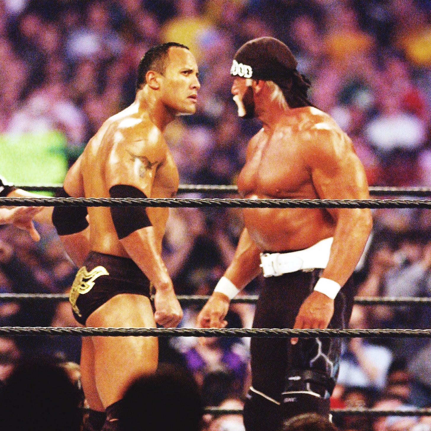 B/R Wrestling on X: "ICON VS. ICON On this day 19 years ago, The Rock faced Hulk  Hogan at #WrestleMania https://t.co/cJGD5gBau0" / X