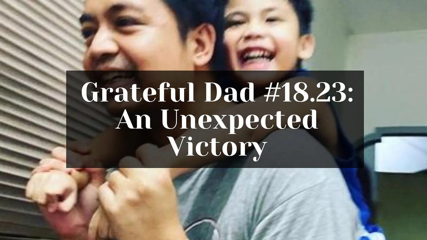 Grateful for the unexpected victory