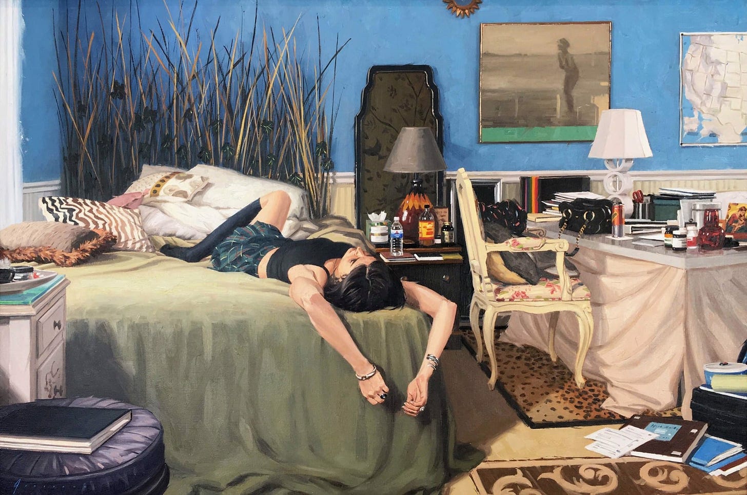 Blue Bedroom by Vincent Giarrano