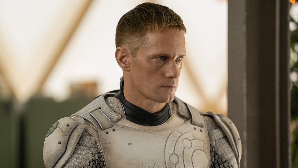 Alexander Skarsgård in “Murderbot”