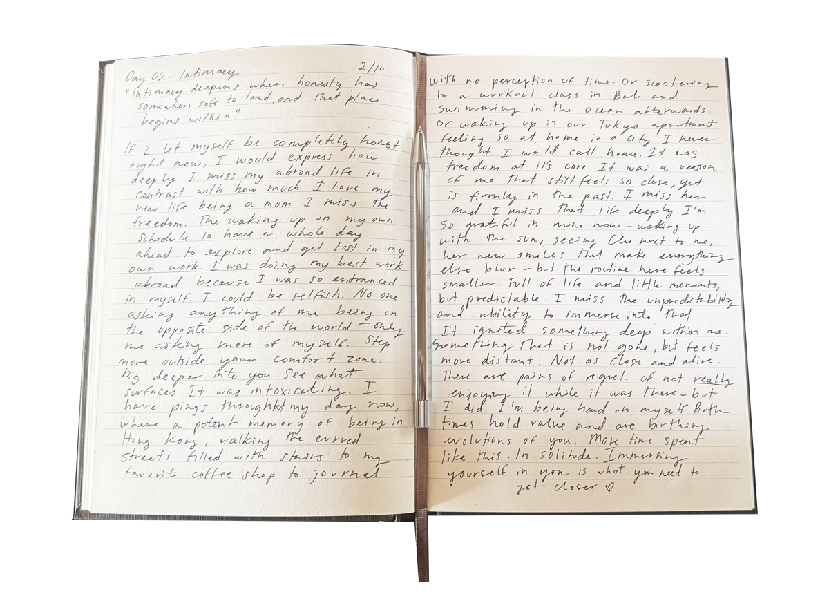 Outbound Journal The version of you that comes out on the page