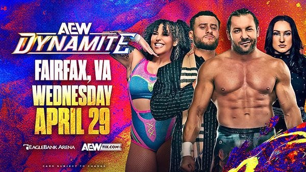 AEW Dynamite Returns to Fairfax Wednesday