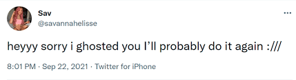 Toxic Tweets About Ghosting Just In ...