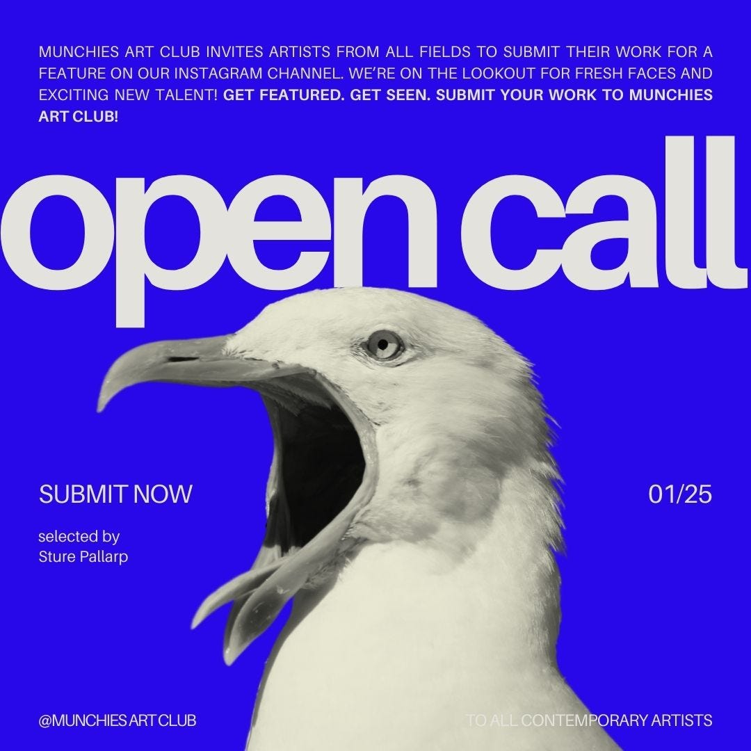 open call, artists, contemporary art