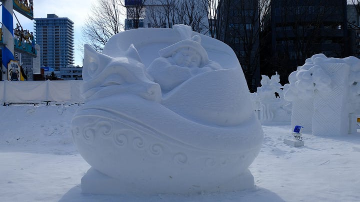 Sculpture en neige du Yuki Matsuri
