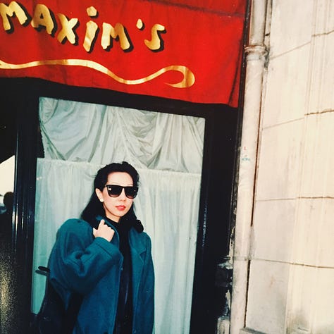 photos of my mother in Paris and with Yohji Yamamoto