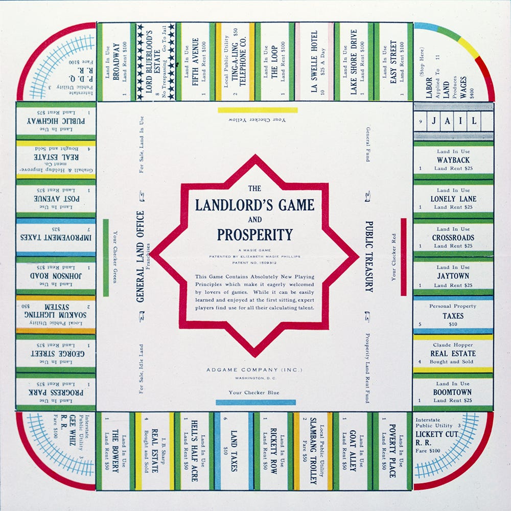 Landlord's and Prosperity Game - 1932 - Images Landlord's and Prosperity Game - 1932 - Images