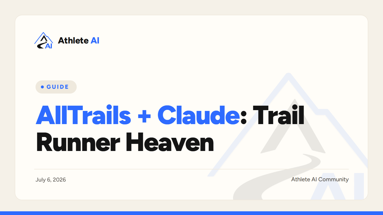 AllTrails + Claude: Trail Running & Hiking Heaven