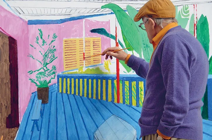 David Hockney reveals what life is like in his Los Angeles studio