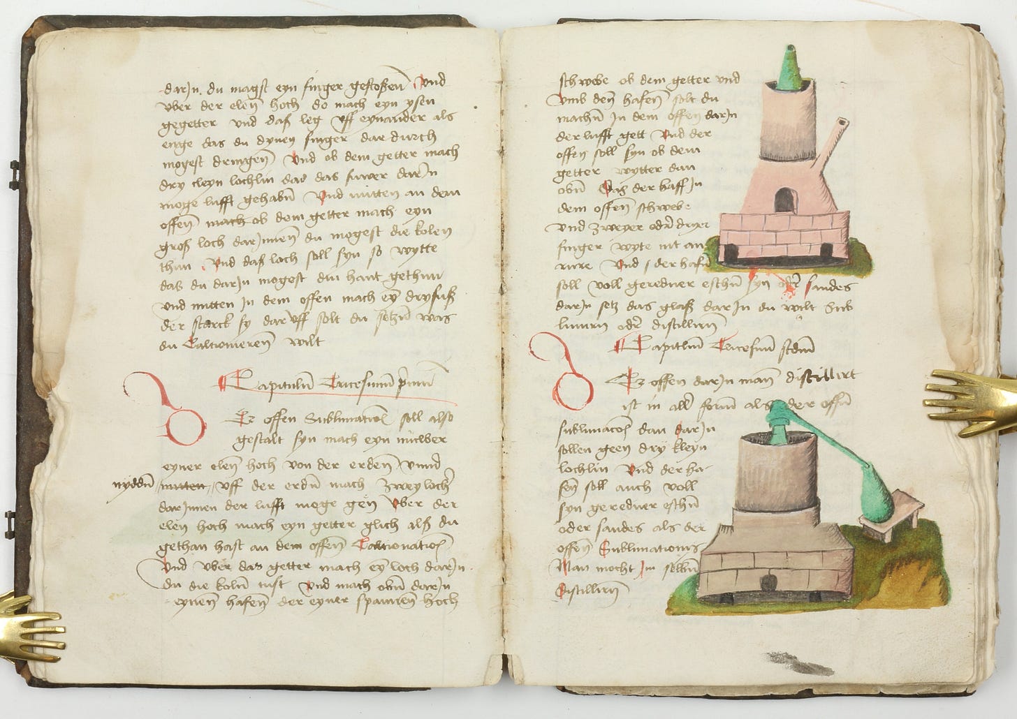 An alchemist's handbook, in German. Illustrated manuscript on paper. - Image 4