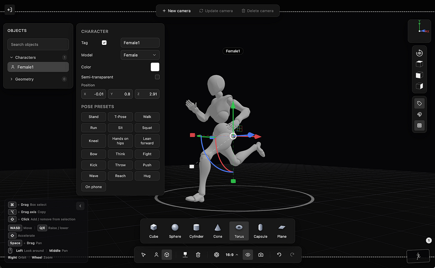 Topview’s 3D shot composer menu. Image by Jim Clyde Monge