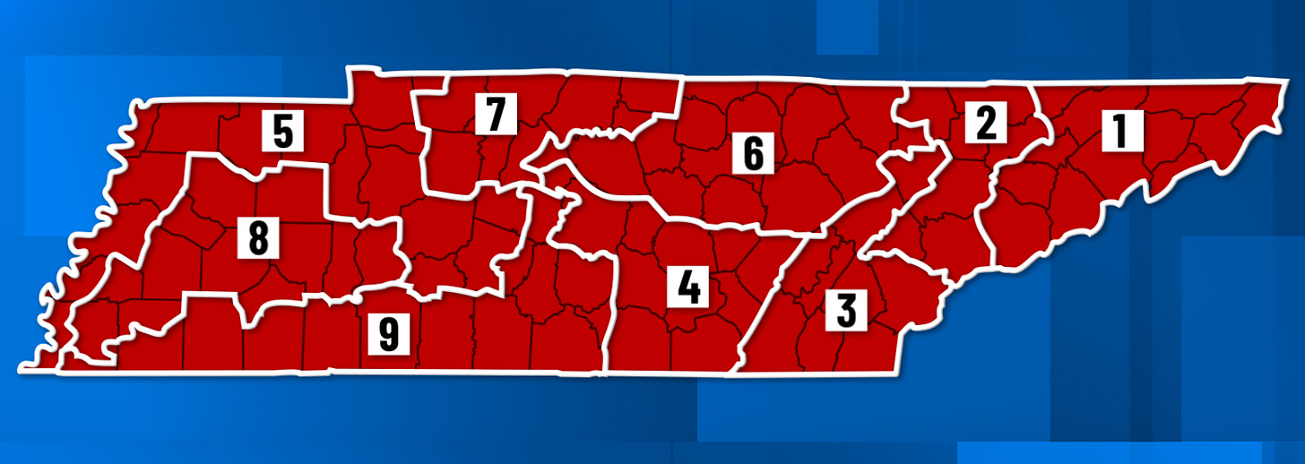 How Tennessee Republicans' new congressional maps could change which  candidates you vote for this fall