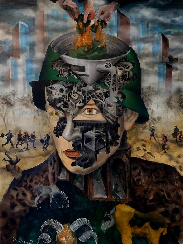 CONTEMPORARY WAR Painting by Obie Platon | Saatchi Art CONTEMPORARY WAR Painting by Obie Platon | Saatchi Art