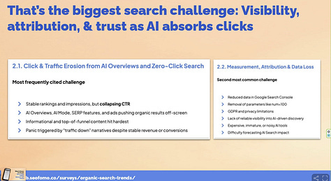 A few screenshots from the excellent slide deck on branding and seo