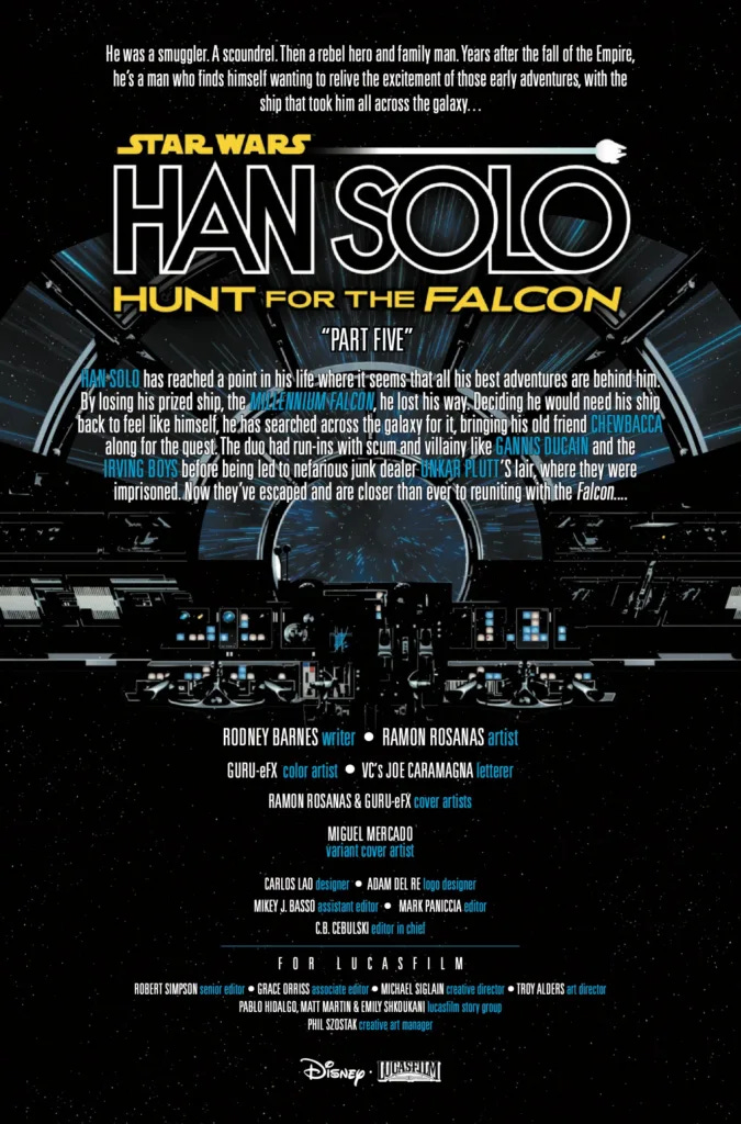 Star Wars Hunt for the falcon #5 page 2