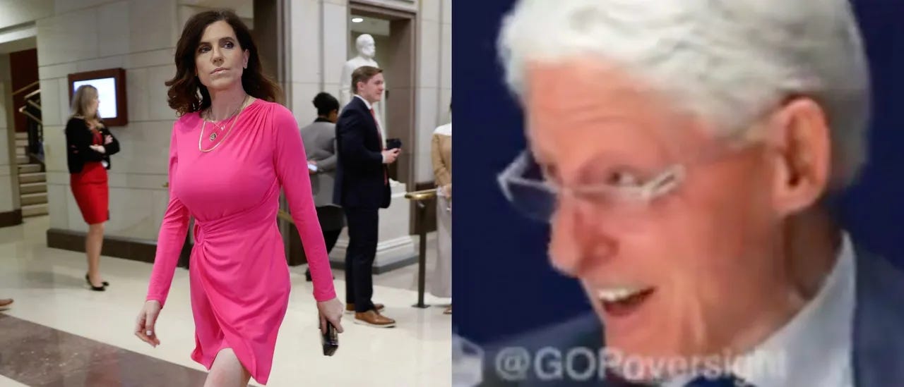 Nancy Mace and Bill Clinton