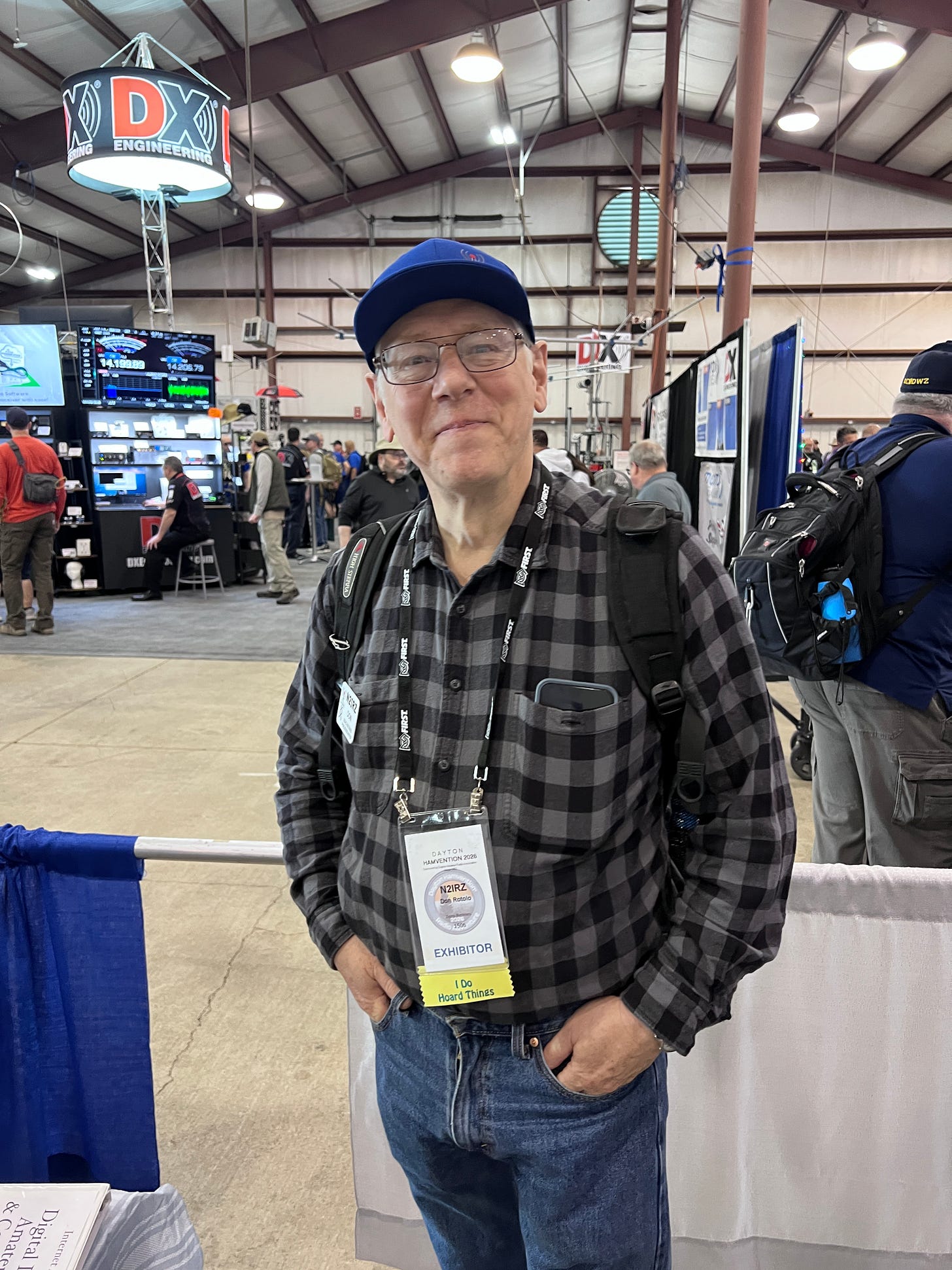 Don Rotolo N2IRZ at Hamvention 2026. Image courtesy of Steve Stroh N8GNJ.
