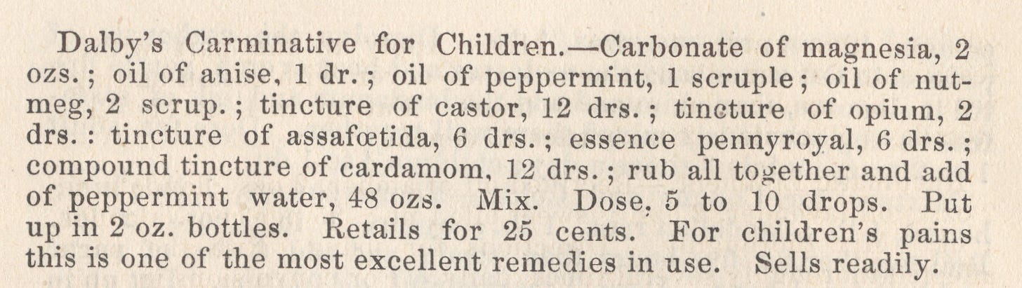 Carminative formula