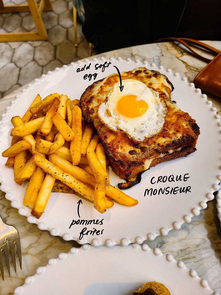 Coquette Charlotte Croque Monsieur & Salade Nicoise au Thon