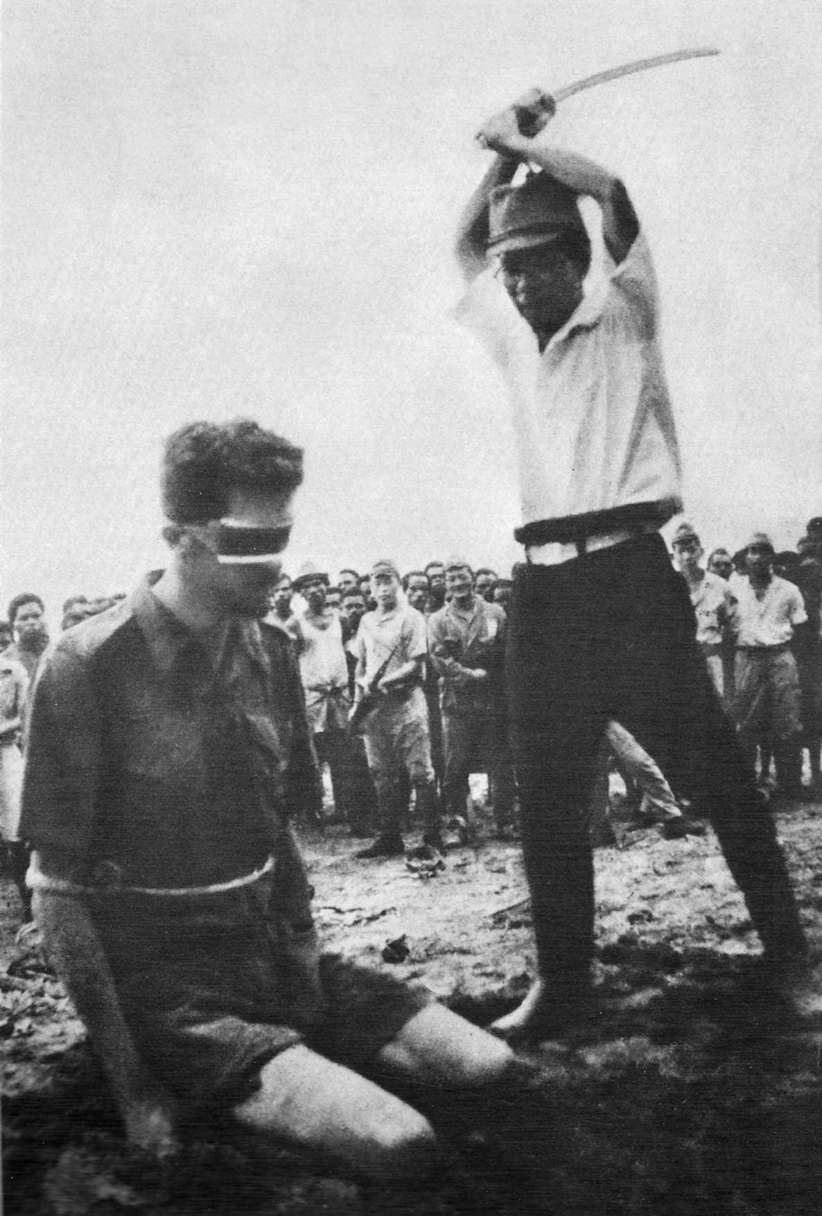 The grim fate of Australian POW Sgt. Leonard Siffleet, captured in New Guinea, about to be beheaded by a Japanese officer in 1943. The grim fate of Australian POW Sgt. Leonard Siffleet, captured in New Guinea, about to be beheaded by a Japanese officer in 1943.