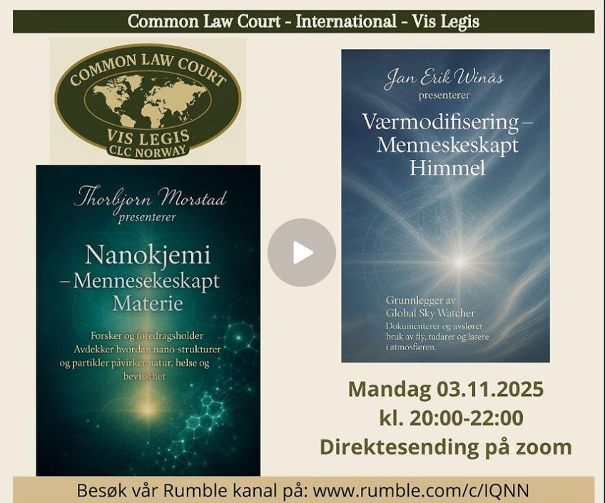 3.11.25: Chemtrails med Winås og Nanotech med Morstad