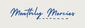 Monthly Mercies