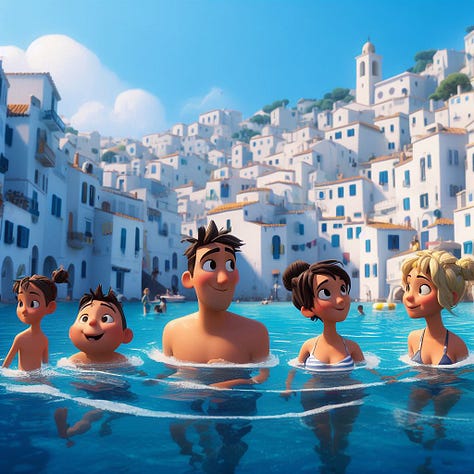 Imatges de Catalunya generades per IA amb estil Disney