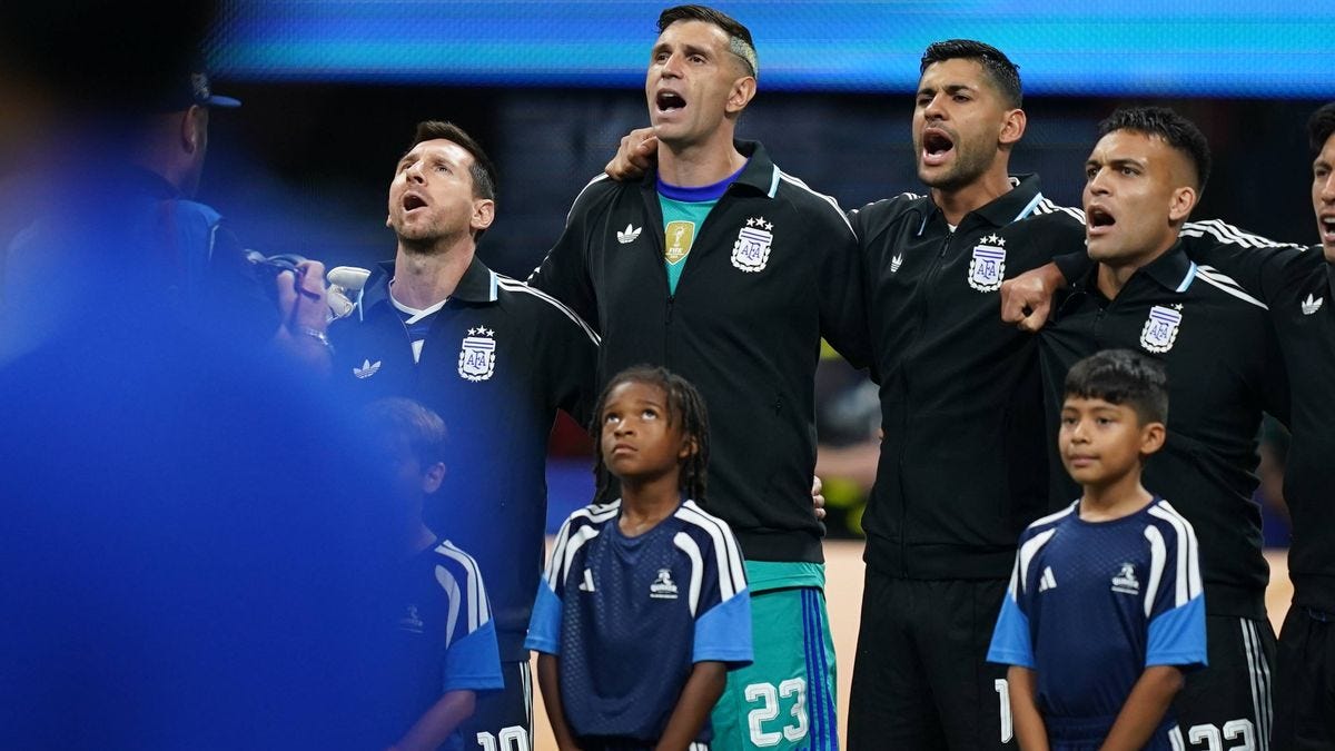 El cambio que prepara la TV argentina con el himno de cara a la final entre  Argentina y España: de qué se trata
