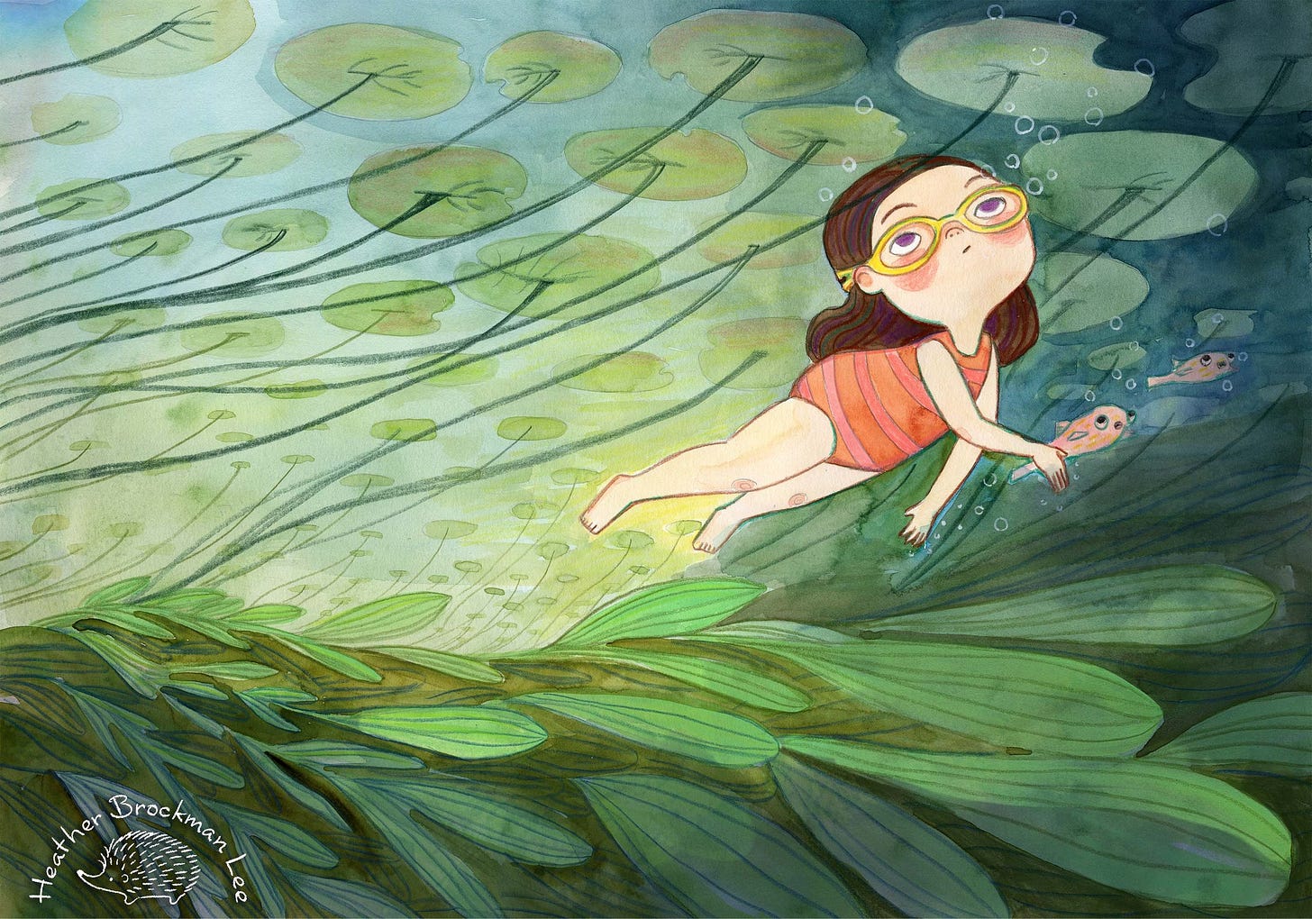 swimming with lily pads warm.jpg