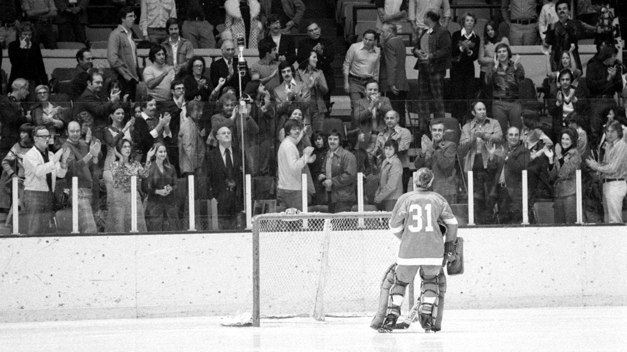 Fan favorite Eddie Giacomin recalls adoring reception he got at MSG when he  returned as a Red Wing | Newsday