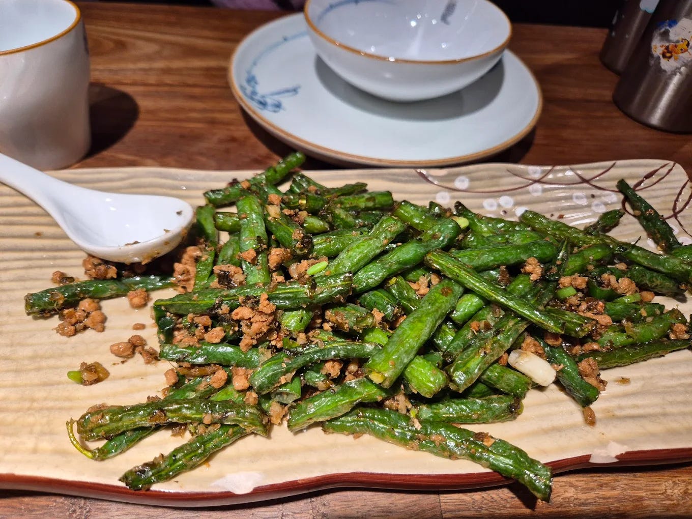 Photo of Dry Fried Green Beans with Pork Mince and Steamed Rice Separate 干煸豆角套餐 Photo of Dry Fried Green Beans with Pork Mince and Steamed Rice Separate 干煸豆角套餐