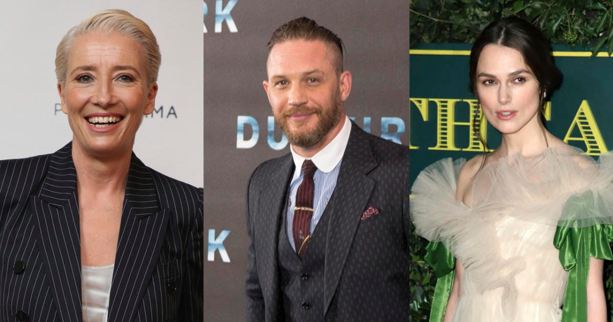 emma thompson tom hardy with keira knightly honored by queen emma thompson tom hardy with keira knightly honored by queen