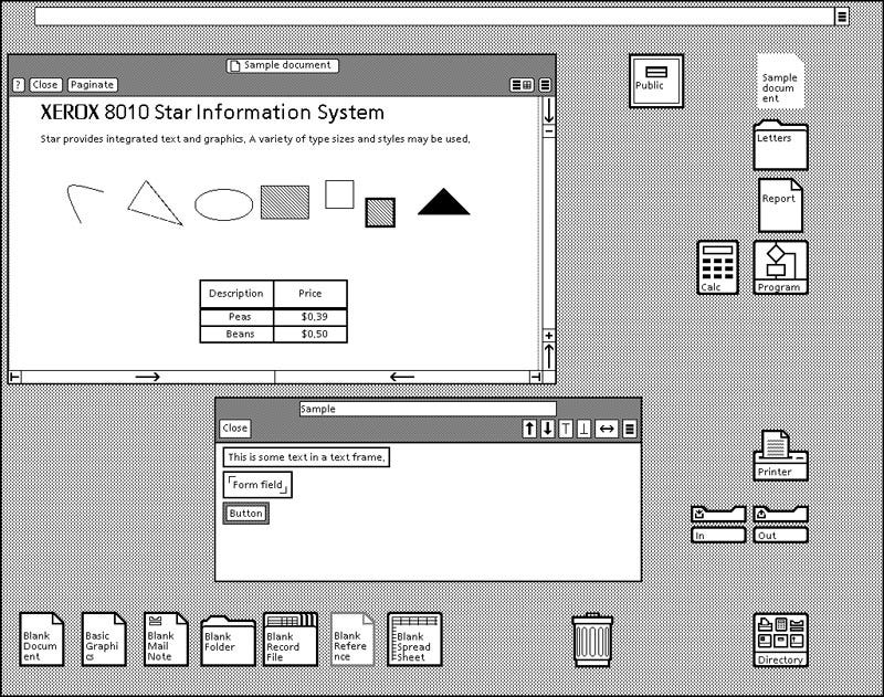 Xerox Star 8010 Information System - The Interface Experience: Bard  Graduate Center