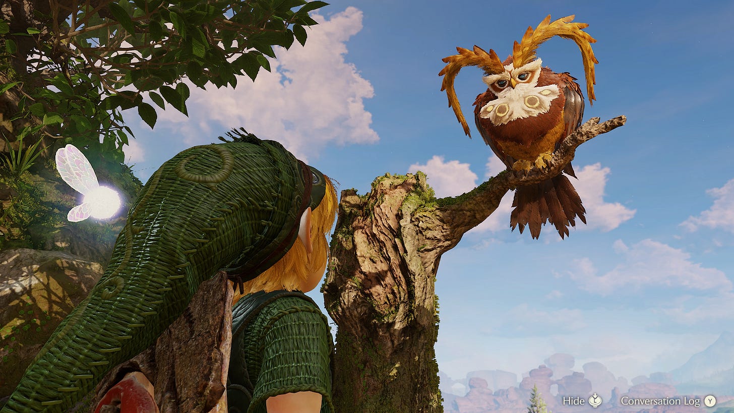 Link and the Owl in Ocarina of Time Link and the Owl in Ocarina of Time