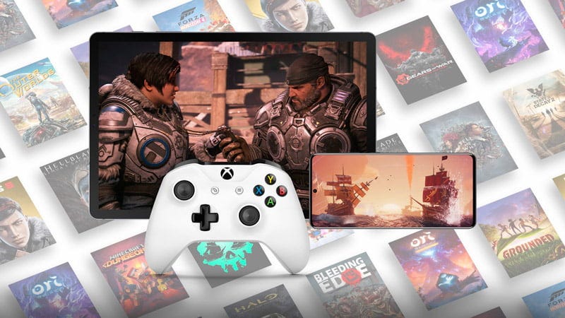 Xbox Game Pass rodando em tablet e celular com controle do Xbox