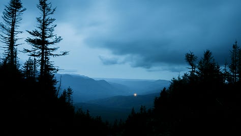 Blue hour in various landscape.