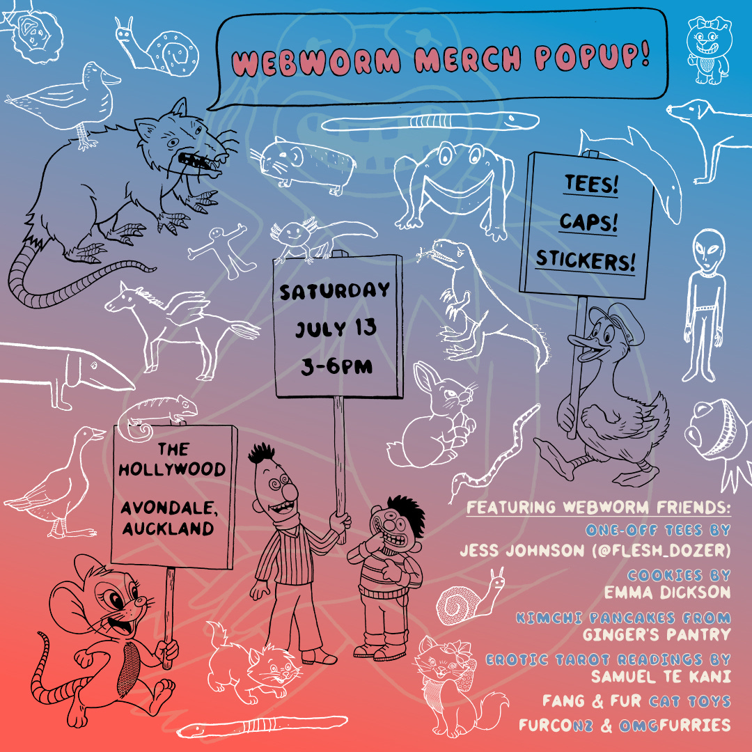 A flyer for the popup