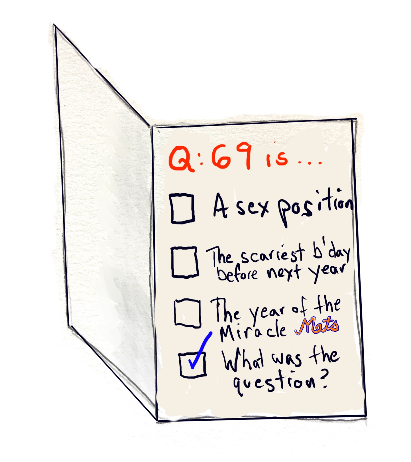 birthday card for a 69-year old