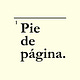 Pie de página