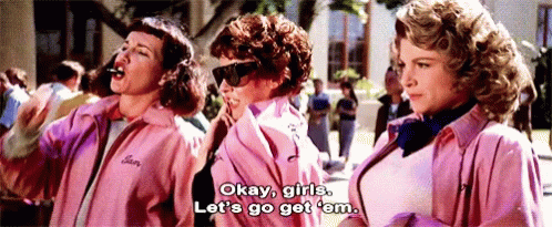 Pink Ladies Lets Go Get Em GIF | GIFDB.com