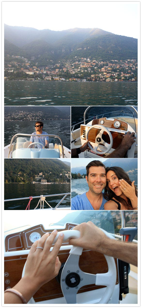 lake como engagement