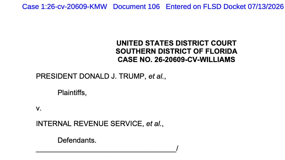 Judge Is A Big No On Trump's Slush Fund