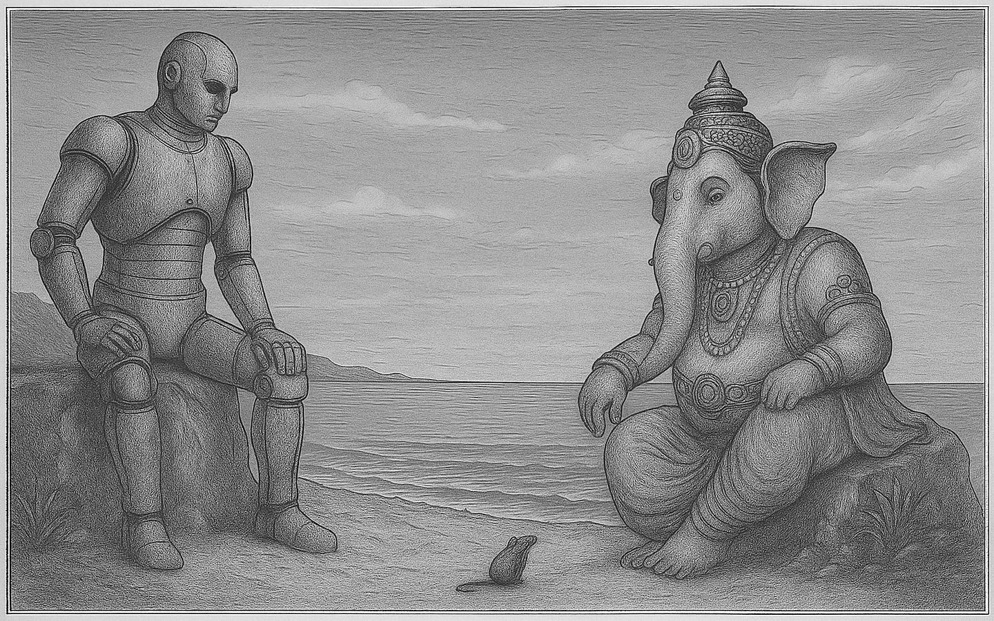 Clay and Bronze at the Shore