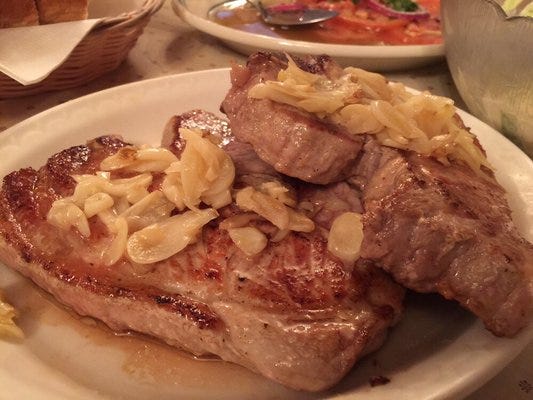 Pork Chops with Garlic at the Star Hotel