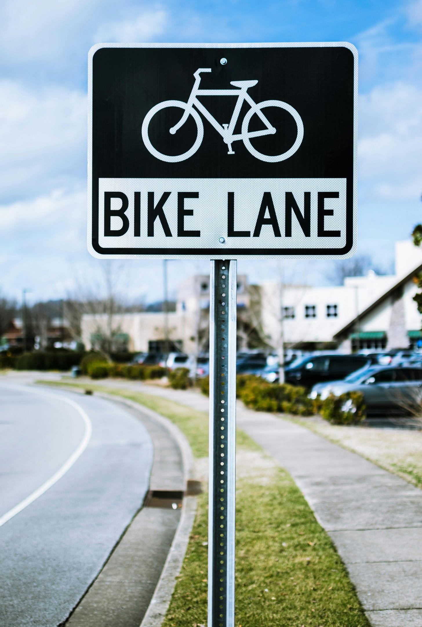 Traditional Bike Lane with Signage