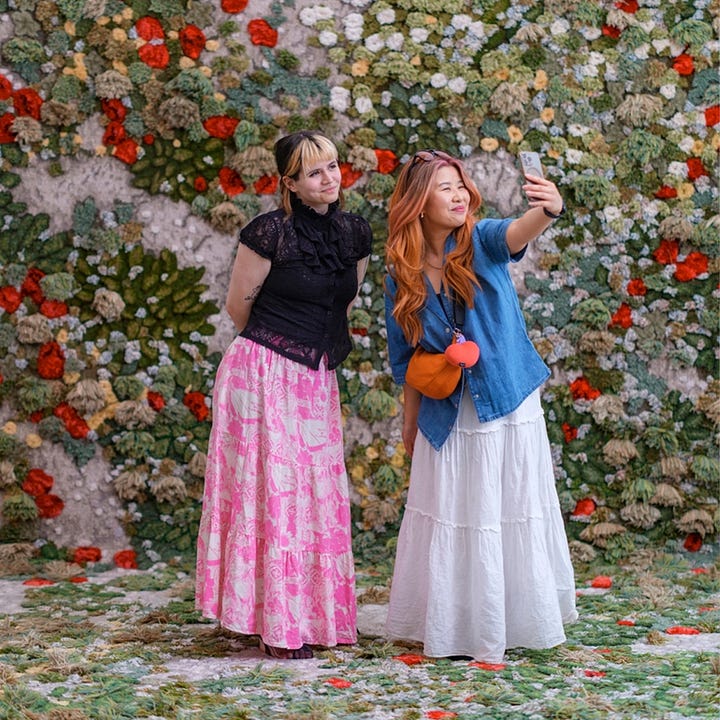 Alexandra Kehayoglou (Image: Emiliano Granado) | Refugio para un Recuerdo (Alexandra Kehayoglou) | Meadow (V&A Dundee) | Santa Cruz River (The National Gallery of Victoria)