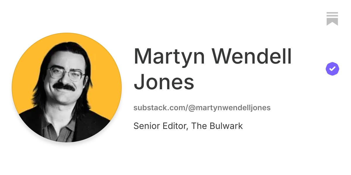 Martyn Wendell Jones | Substack