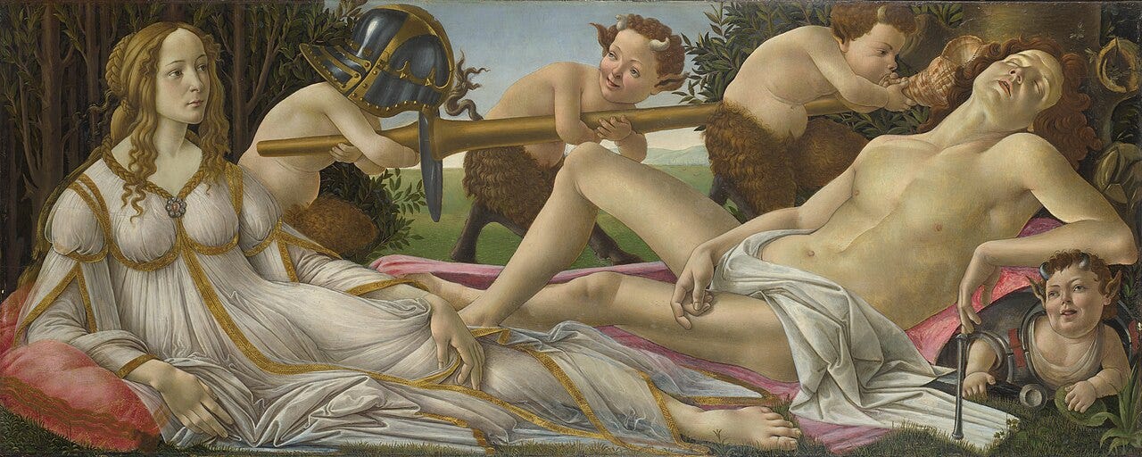 Botticelli Venus and Mars Botticelli Venus and Mars