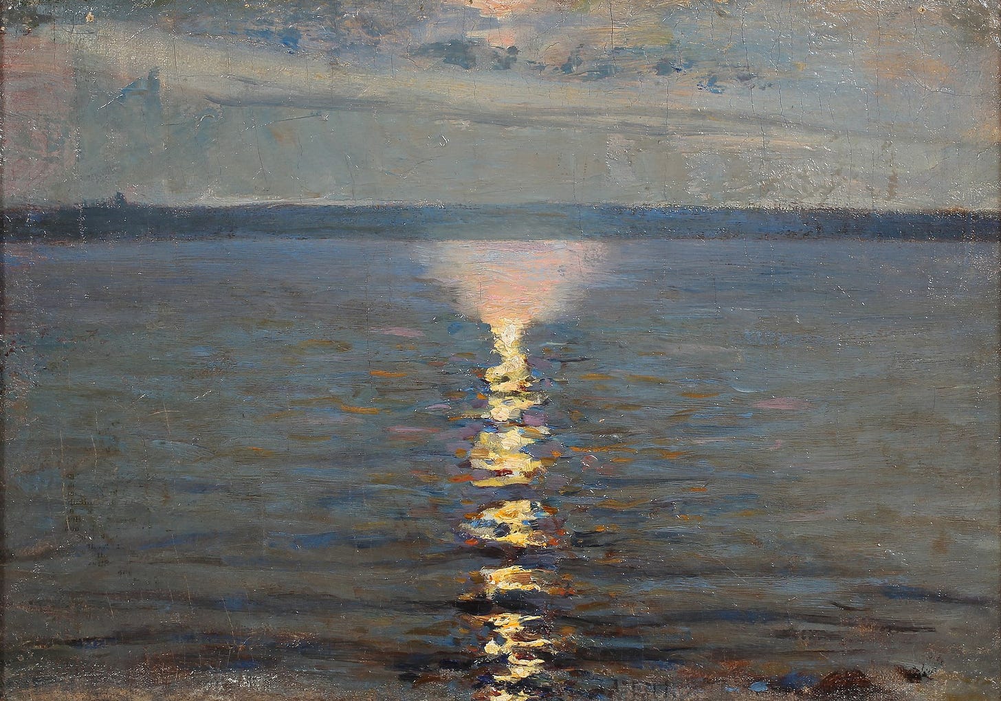 Axel Fahlcrantz, Solnedgång över hav.jpg